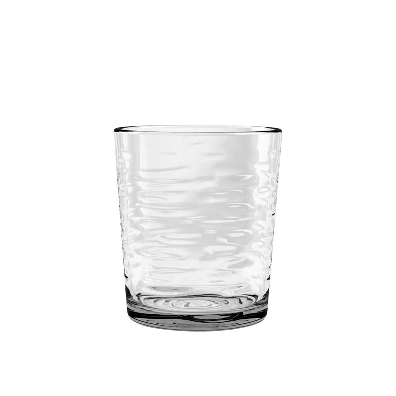 TarHong Foundry Premium Plastic Drinkware, Tumbler/Double Old Fashioned, Clear, set of 6