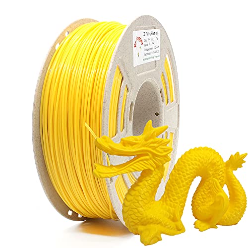 RepRapper Yellow PLA 3D Printer Filament 1.75mm (+- 0.03mm) 2.2lb (1kg), Fit Most FDM Printer & 3D Pen