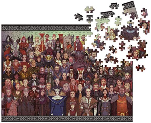 Dark Horse Deluxe Dragon Age: Cast of Thousands 1000 Piece Deluxe Puzzle, Multicolor