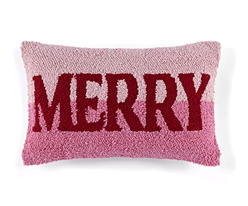 Shiraleah Merry Pink and Red Decorative Pillow