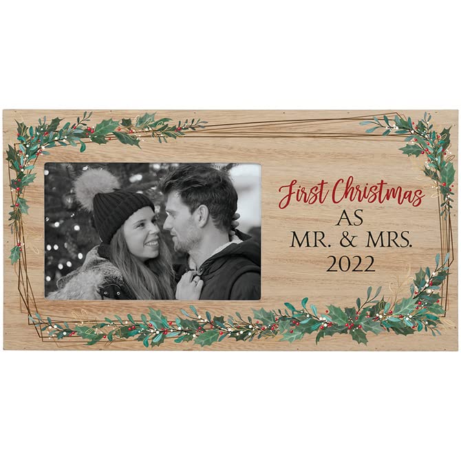 Carson Home First Christmas Mr. and Mrs. Frame, 11.5-inch Width