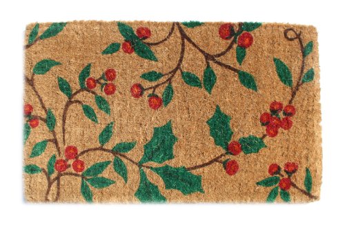 Imports Decor Printed Coir Doormat, Holly Princes, 18-Inch by 30-Inch