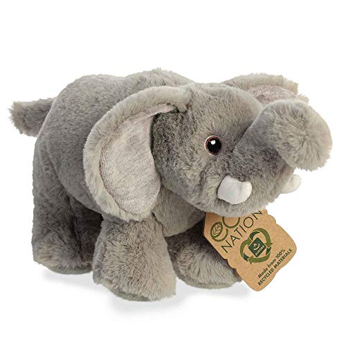 Aurora Eco Nation 35002 Elephant Plush Animal Toy, 11-inch Width