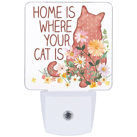 Carson Home Accents Cat is Nightlight, 4.5-inch Height, Acrylic