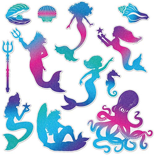 Beistle Mermaid Cutouts (12 Pieces)