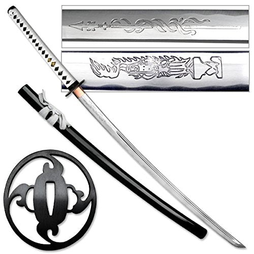 Master Cutlery TENRYU MAZ-014W Hand Forged Samurai Sword 42-Inch Overall