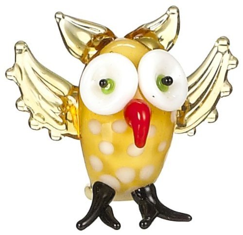 Ganz Mini Glass Animal- New Owl (1 Inch tall)