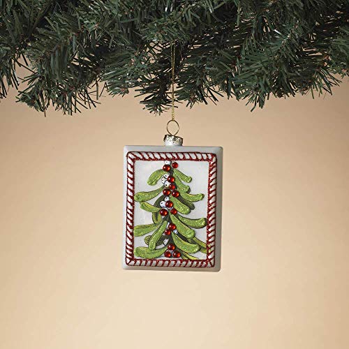 Gerson 2618010 Glass Ornament 4.75" H