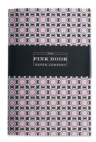 Boston International Pink Door Paper Company Embossed Foil-Stamped Notebook, 8 x 5.25-Inches, Sparkle