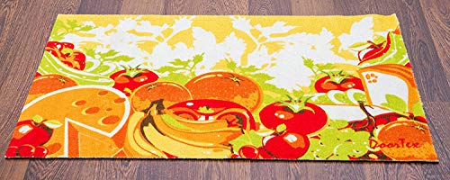 Floortex Doortex Printed Short Kitchen Runner, Rectangular, Salad Design, 20" x 30" (FR4KR2030SS)