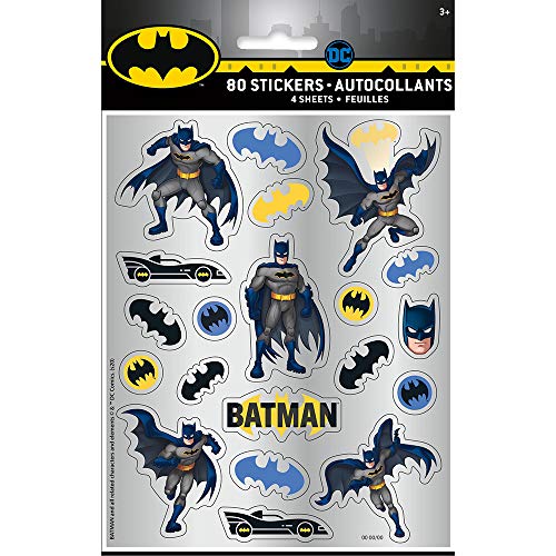 Unique Industries Batman Sticker Sheets - 4 Pcs
