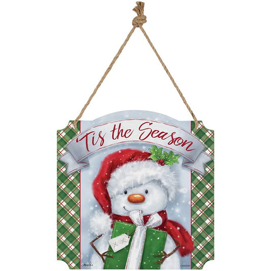 Carson Home Accents 'Tis The Season Metal Wall D√©cor, 12-inch Square, Metal