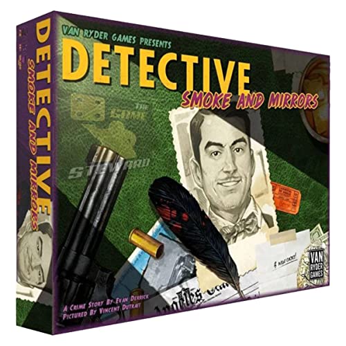 ACD Detective: Smoke and Mirrors ‚Äö√Ñ√¨ A Board Game Expansion by Van Ryder Games 1-5 Players ‚Äö√Ñ√¨ Board Games for Family 45-120 Mins of Gameplay ‚Äö√Ñ√¨ Teens & Adults Ages 14+ - English (VANVRG207)