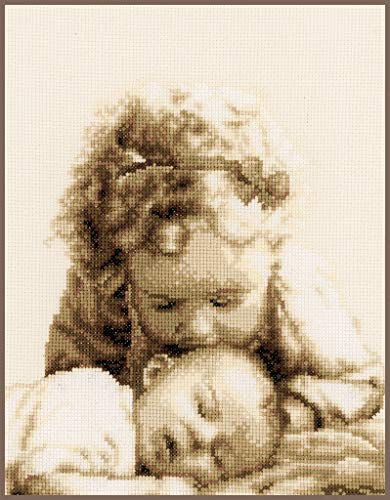 Vervaco Counted Cross Stitch Kit Hello Little Angel of Me 8" x 10.4"