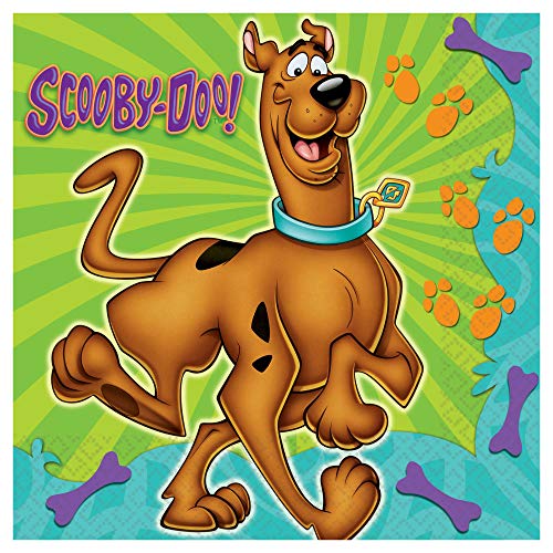 Amscan 511385 Luncheon Napkins | Scooby-Doo Collection | 16 pcs | Party Accessory