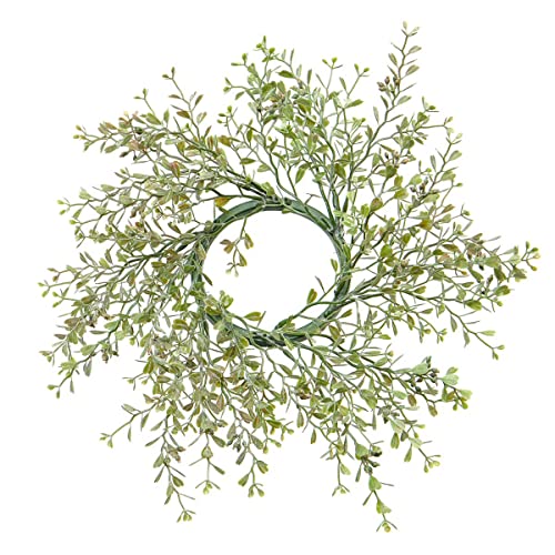 MeraVic Privet Candle Ring 12 Inches, Inner Ring 3.5 Inches, for Outside, Garden Patio Decorative - Spring Decoration