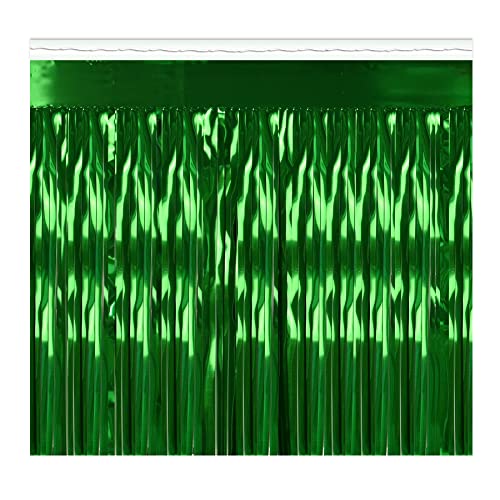 Beistle Green Metallic Plastic Fringe Drape Banner For Parade Floats Happy St Patrick‚Äö√Ñ√¥s Day Mardi Gras Decorations Tinsel Curtain Photo Booth Prop Backdrop Birthday Party Supplies