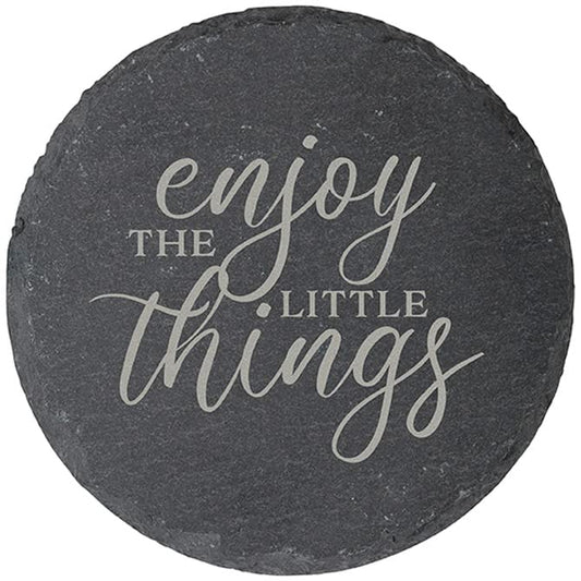 Carson Home Enjoy Coaster, 4-inch Diameter, Set of 4