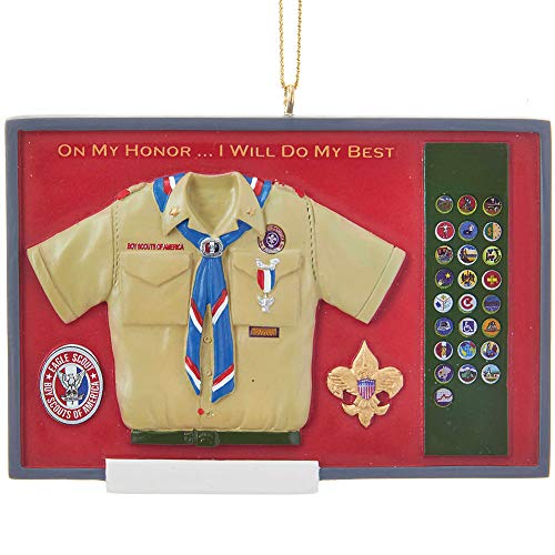 Kurt Adler 2.5" Eagle Scout Shadow Ornament
