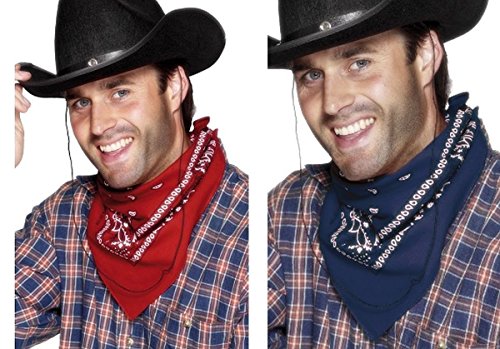 Smiffys Cowboy Bandana Red Costume Accessory