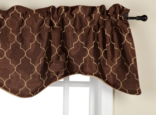Belle Maison Stylemaster Hudson Valance, 50 in x 17, Espresso