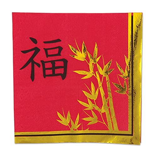 Beistle Asian Design And Theme Luncheon Napkins