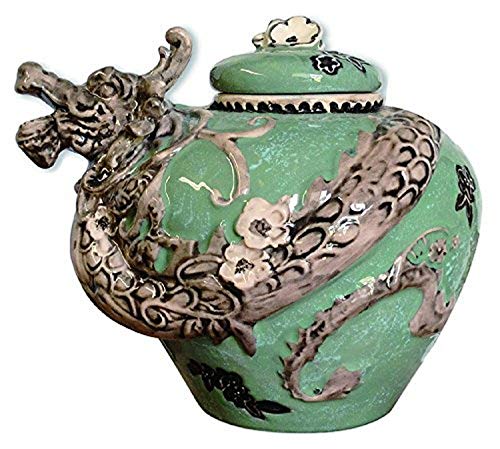 Blue Sky Clayworks Clayworks 17622 Dragon Cookie Jar, Red