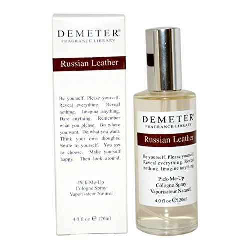 Demeter Fragrance Library Cologne Spray for Women, Russian Leather, 4 Ounce