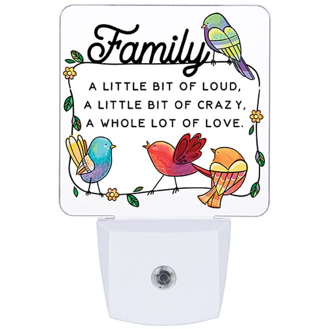 Carson Home Accents Family Nightlight, 4.5-inch Height, Acrylic