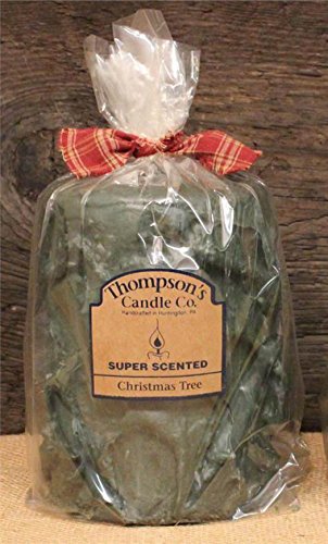 Thompson's Candle Co Super Scented LG (42 oz) Pillar 200 Hrs "Christmas Tree"