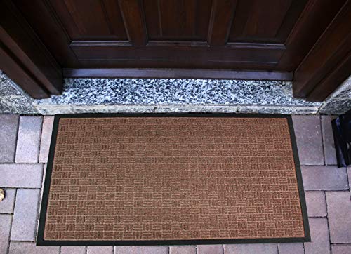 Floortex Doortex Rib Mat Heavy-Duty Indoor/Outdoor Entrance Mat, 48" x 72", Brown (FR412180FPRBR)