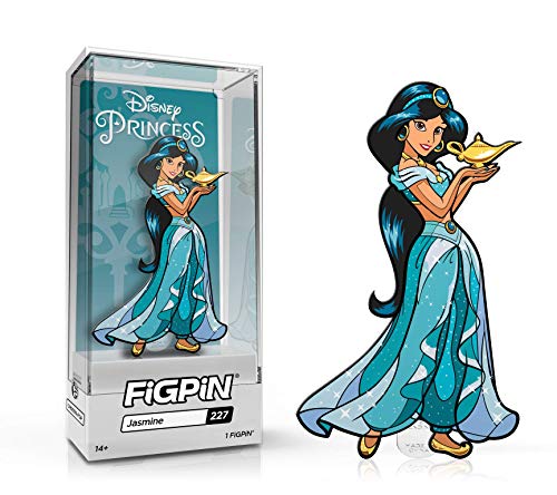 EE Distribution FiGPiN Jasmine Disney Princess Aladdin #227 3'' Hard Case Collector Pin