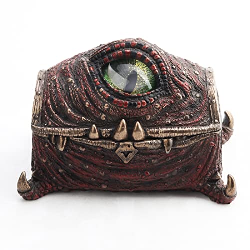 Unicorn Studios WU76860A4 Mimic Chest Dragon Eye Trinket Box