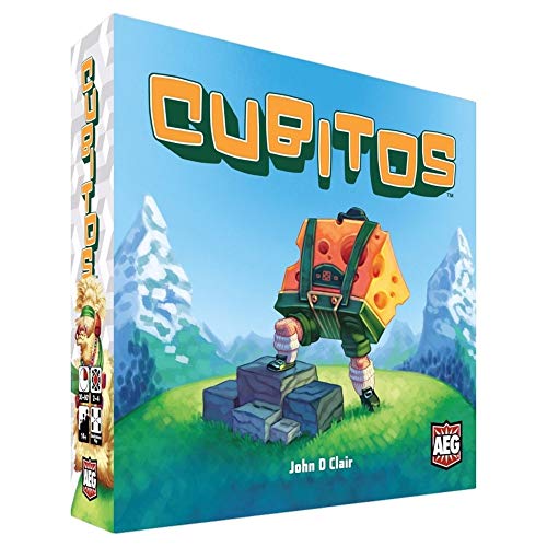 ACD Alderac Entertainment Group (AEG) Cubitos Board Game, Award Winning Dice Racing Game, Which of Your Wacky Characters Will Win, Ages 14+, 2-4 Players, 30-45 Min