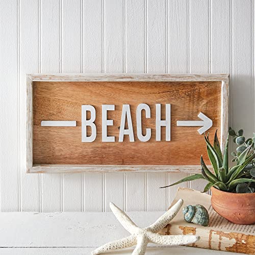 CTW Colonial Tin Works 510561 Beach Directional Sign, 14-inch Width