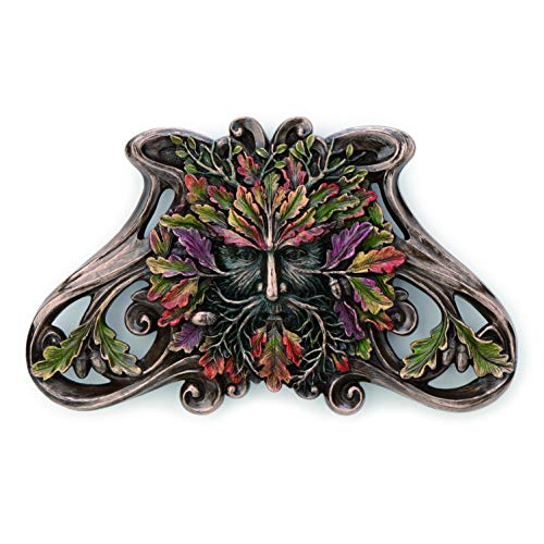 Unicorn Studio Veronese Design Green Man Autumn Maple Wall Plaque