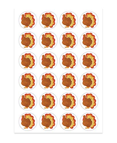 Hygloss Products Turkey Stickers - Great for Fall, Thanksgiving & Holiday Activities - Perfect for Arts, Crafts, DIY Projects & Much More - 20 Sheets