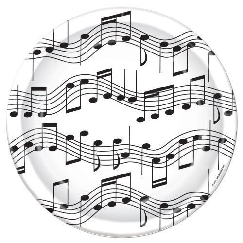 Beistle Musical Note Plates (8/Pkg)