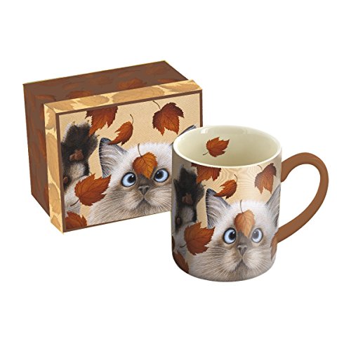 Lang Catching Leaves Mug by Lowell Herrero, 14 oz, Multicolored