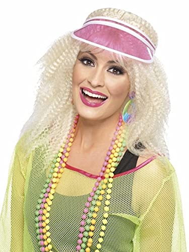 Smiffys Poker Visor Pink Costume Accessory
