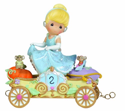 Precious Moments, Disney Showcase Collection,  Bibbidi, Bobbidi, Boo √ê Now You're Two!, Disney Birthday Parade, Age 2, Resin Figurine, 104404
