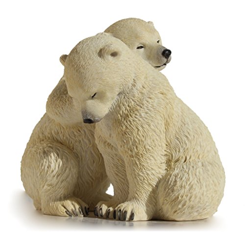 Unicorn Studio US 5.5 Inch Animal Figurine Two Polar Bear Cubs Collectible Display