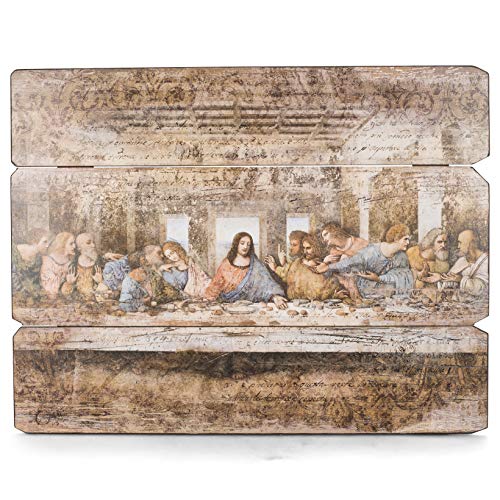 Roman 40507 26"l Last Supper Plaque Plank Style Mdf