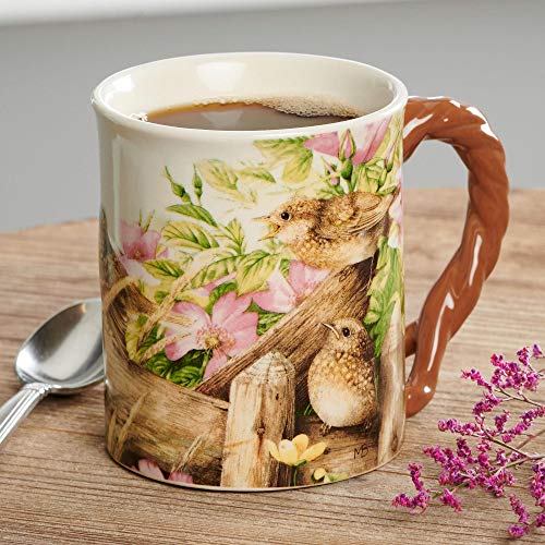 Wild Wings(WI) Breakfast Time ‚Äö√Ñ√¨ Wrens Sculpted Mug