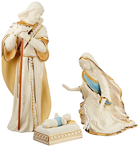 Lenox 6238430 First Blessing Nativity 3-Piece Holy Family Figurine Set