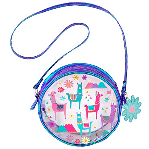 Stephen Joseph unisex child Iridescent Crossbody Purse, Llama Coin Purse, Llama, No Size US