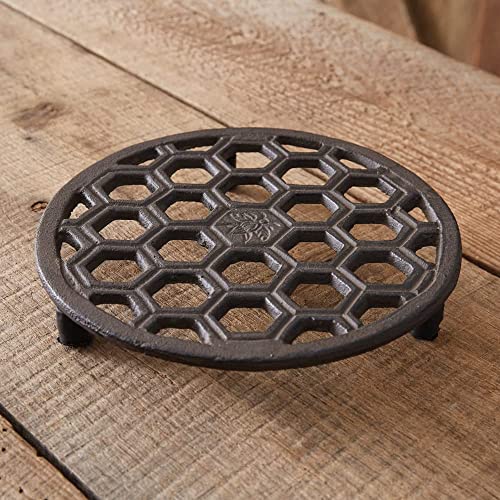 CTW 370738 Honeycomb Cast Iron Trivet, 1.25-inch Height