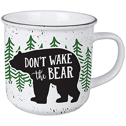 Carson 23577 Wake The Bear Vintage Mug, 13-ounce, Multicolor