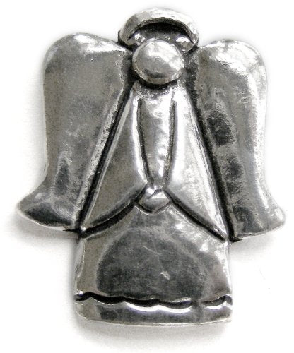 Basic Spirit Angel Shape : Pocket Token or Lucky Novelty Coin, One Inch, Handcrafted Lead-Free Pewter