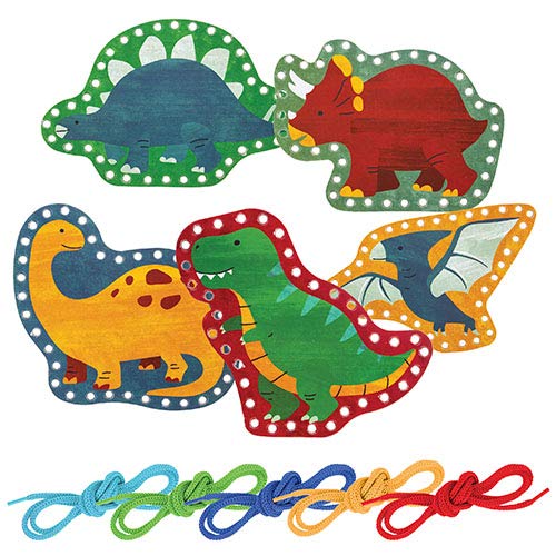 Stephen Joseph Lacing Cards, Dino